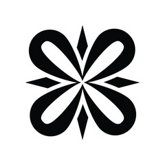 Elemen Desain Floral Abstrak