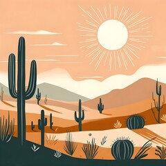 cactus in desert