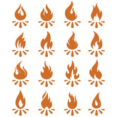 fire icons , fire icons set