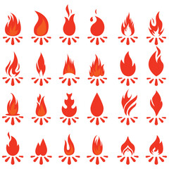 fire icons , fire icons set