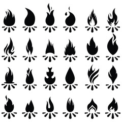 fire icons , fire icons set