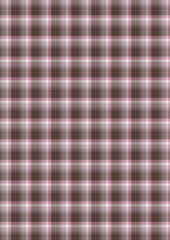 Seamless Brown and Pink Plaid Pattern for Fabric Design