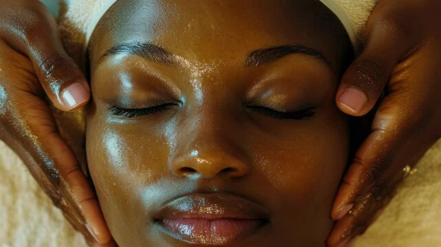 Facial spa services with a mud pack and massage for relaxation.