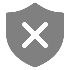 Shield dismiss logo symbol  shadow