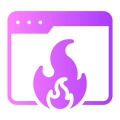 digital marketing gradient icon