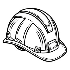 Hard Hat Helmet Labor Day Vector Graphic on Transparent Background