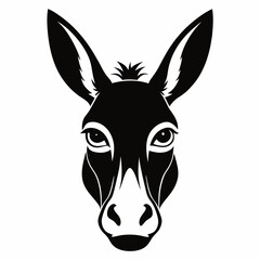 vector illustration of a donkey