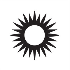 sun icon vector illustration