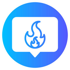 Naklejka premium trending gradient icon