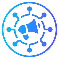 affiliate marketing gradient icon