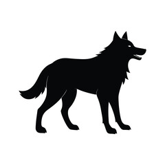Pack Leading Wolf Alpha Vector Silhouette