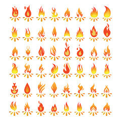 fire icons , fire icons set