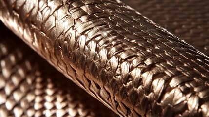 Intricate Bronze Woven Texture Background