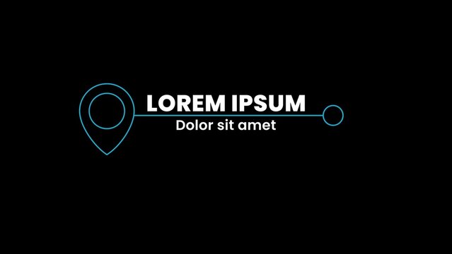 Modern Location Call Out Title