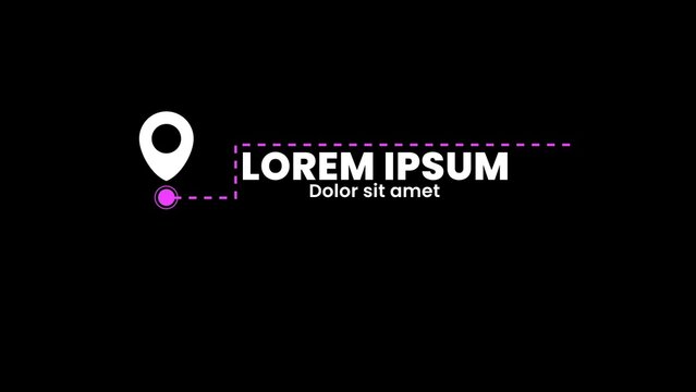 Clean Location Pop Up Lower Third