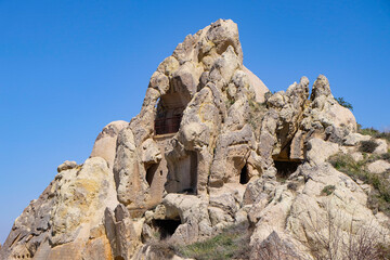 Open Air museum, historical and archaeological site with its  its caves, monasteries and churches in Goreme, Cappadocia 