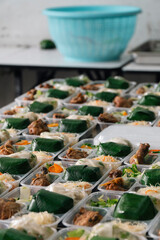 Catering service indonesian nusantara banana leaf