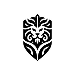 Lion Face Monogram Logo Design_003