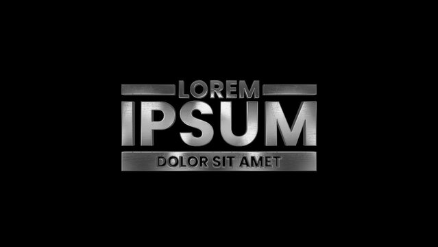 Rough Scratched Metal Powerful Title Intro