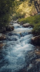 Obraz premium beautiful flowing water