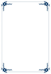 blue frame for text vector, Minimalis Border