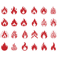 fire icons , fire icons set