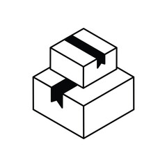 Parcel Vector icon