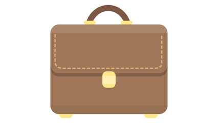 brown leather suitcase