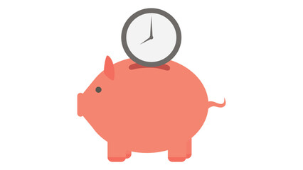 piggy bank with coin