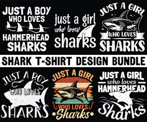 Obraz premium Shark graphic design for Shark lover. Shark t-shirt design Bundle. Shark t-shirt design. Shark fish t-shirt design. hammerhead shark t-shirt design.