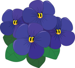small bouquet of lovely purple flowers2