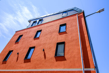 typical apartment house in austria