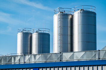 modern industry silo in austria