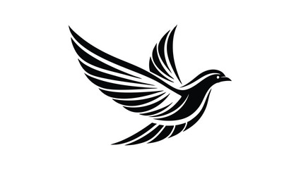Fototapeta premium Abstract Bird Logo template.Creative Dove Logotype business technology concept symbol
