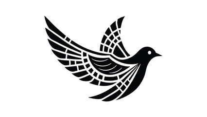 Abstract Bird Logo template.Creative Dove Logotype business technology concept symbol