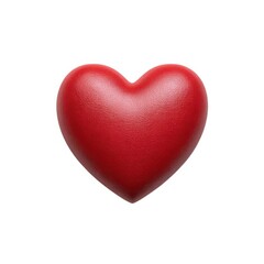 Obraz premium Red heart shape isolated on white background