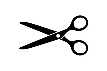 Scissors cutting tool sharp blade black silhouette