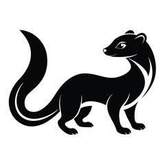 Weasel Silhouette Vector