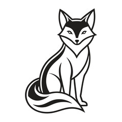 Fox Line Art Vector 