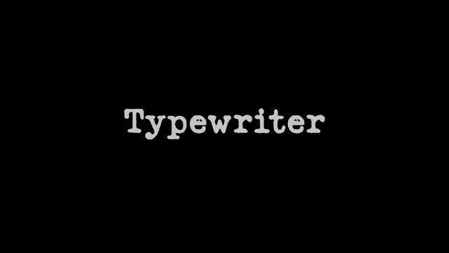 Typewriter Animated Text Effect