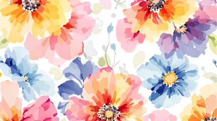 abstract watercolor flower background