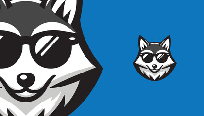 Fototapeta premium Clever Fox Mascot Logo – Sleek Vector Design