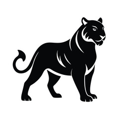 vector illustration of cartoon tiger