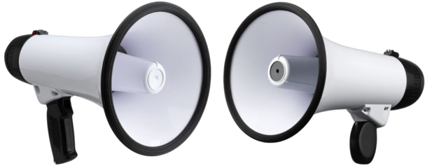 Classic Megaphone Isolated on Transparent Background  PNG