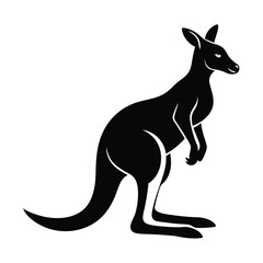 Kangaroo Silhouette Vector 