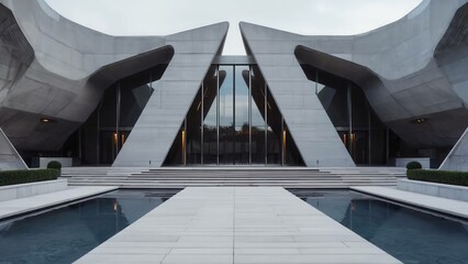 Obraz premium Modern buiding at night 