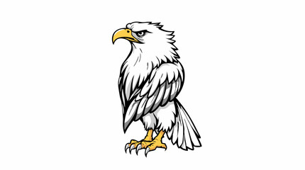 Fototapeta premium Bold Cartoon Eagles – Majestic & Expressive Bird Mascots