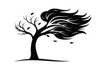 vector tree silhouette