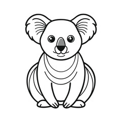 Koala Line Art Vector 