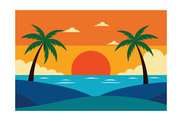 palm trees on the beach